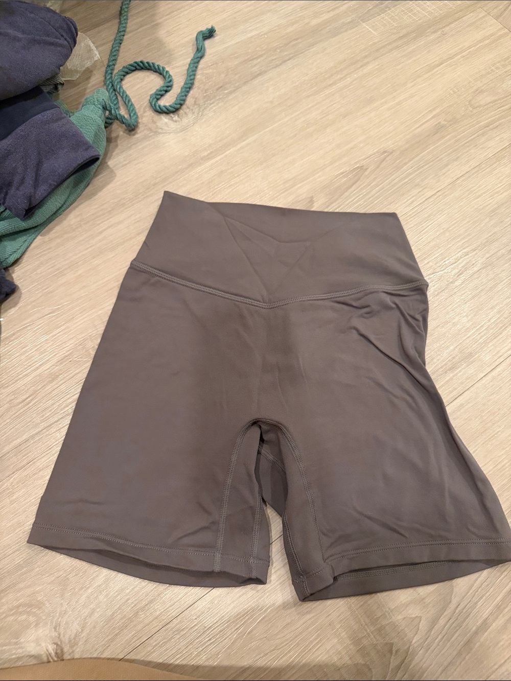 High-Rise Women’s Bike Shorts in grey